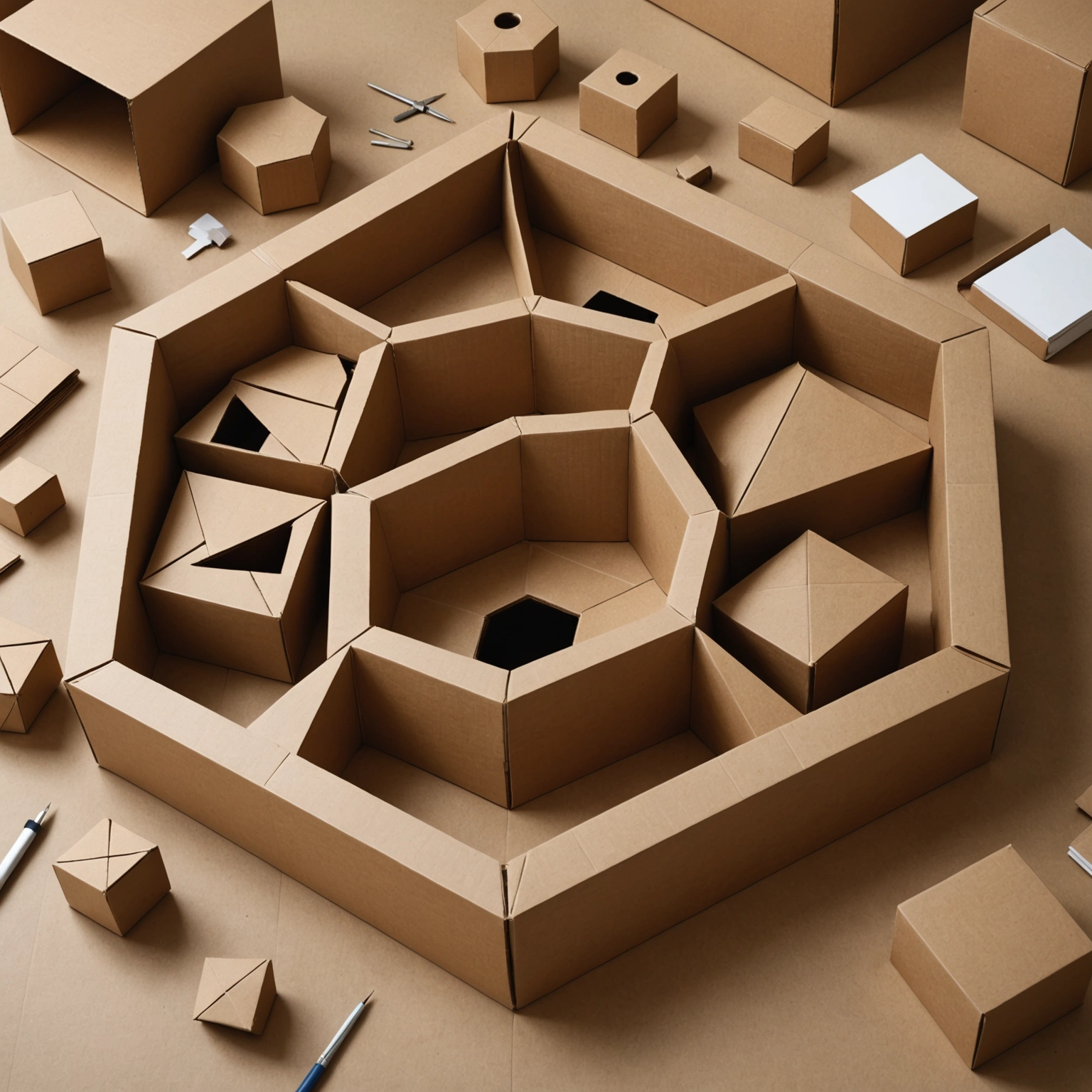 Как сделать пятиугольник из картона: искусство создания Пентагона своими руками